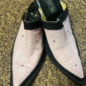 Custom, handmade mules by Adam Garcia